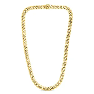10K Gold 10.7mm Semi-Solid Classic Miami Cuban