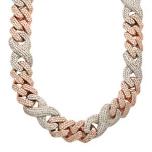 10KR W 35.64CTW DIAMOND MIAMI CUBAN AND INFINITY
