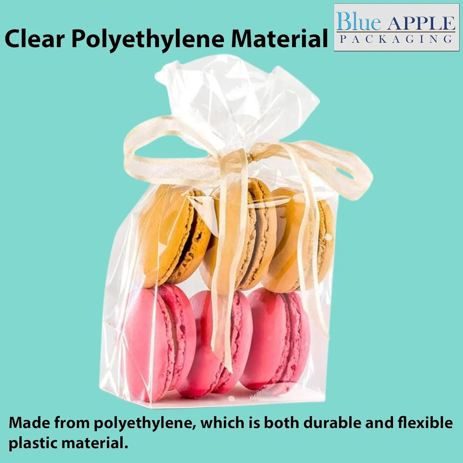 12X6X24 inches Gusseted Poly Bags Clear 0.75 Mil Low Density LDPE