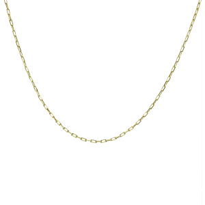 14K Gold Micro Link Chain Necklace
