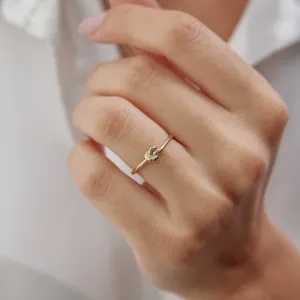 14k Gold Tight Knot Ring