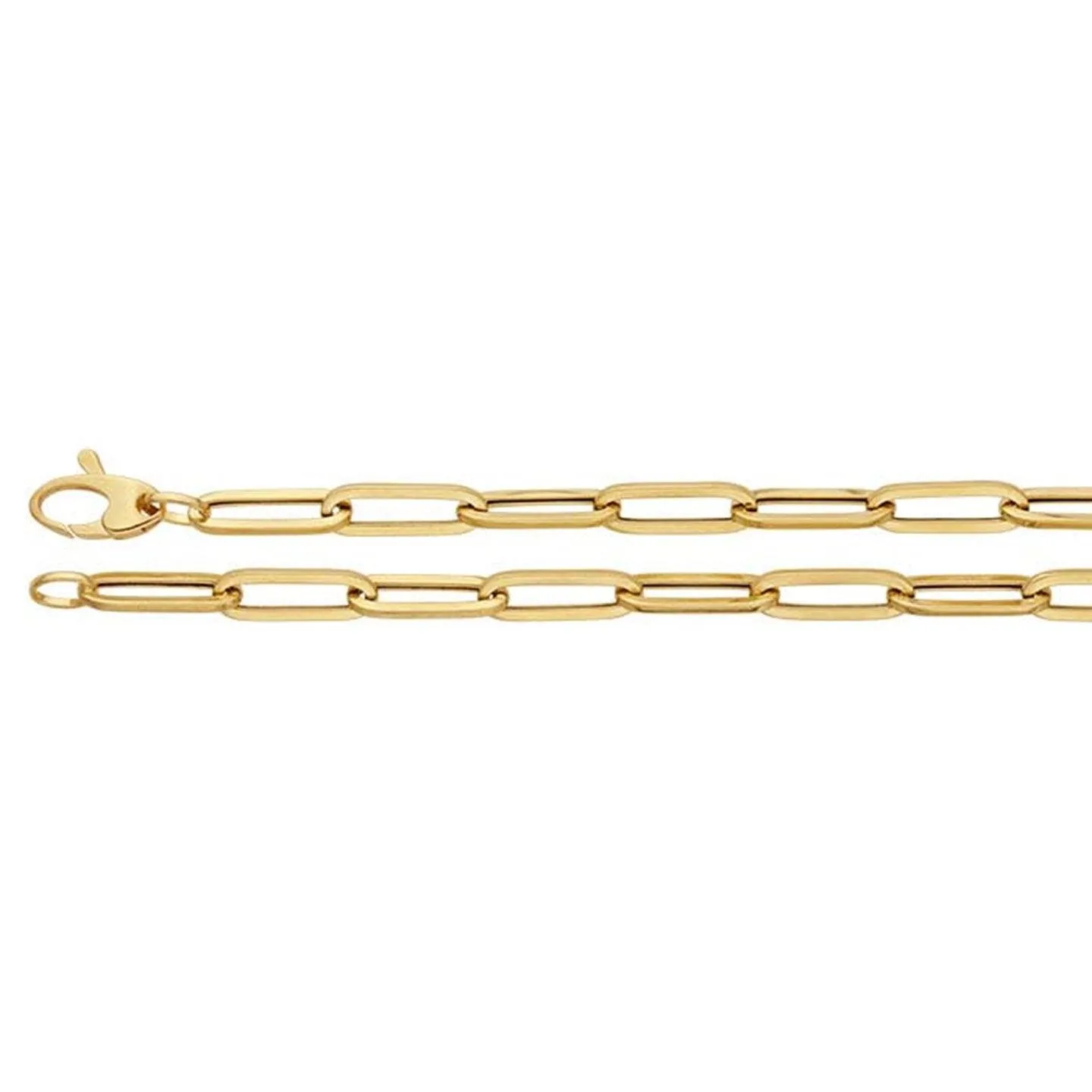 14k Hollow Flat Draw
