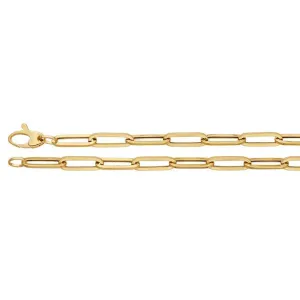 14k Hollow Flat Draw