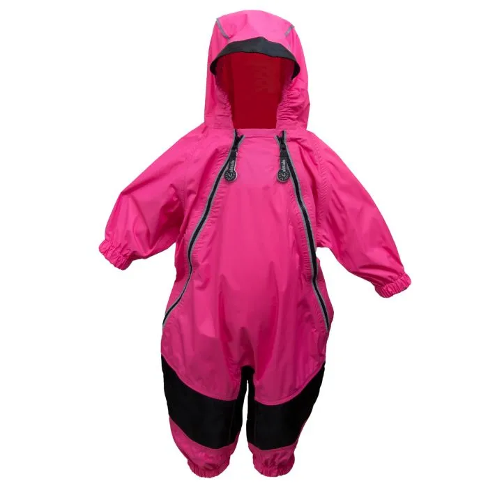2 Zipper Fleece Lined Rain Suit - Multiple Colours