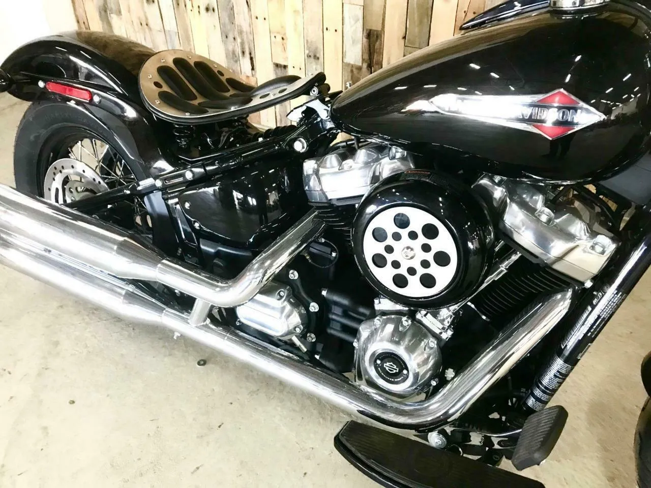 2018-2025 Harley Softail Stainless Steel Air Cleaner Trim Slim Heritage Street Bob