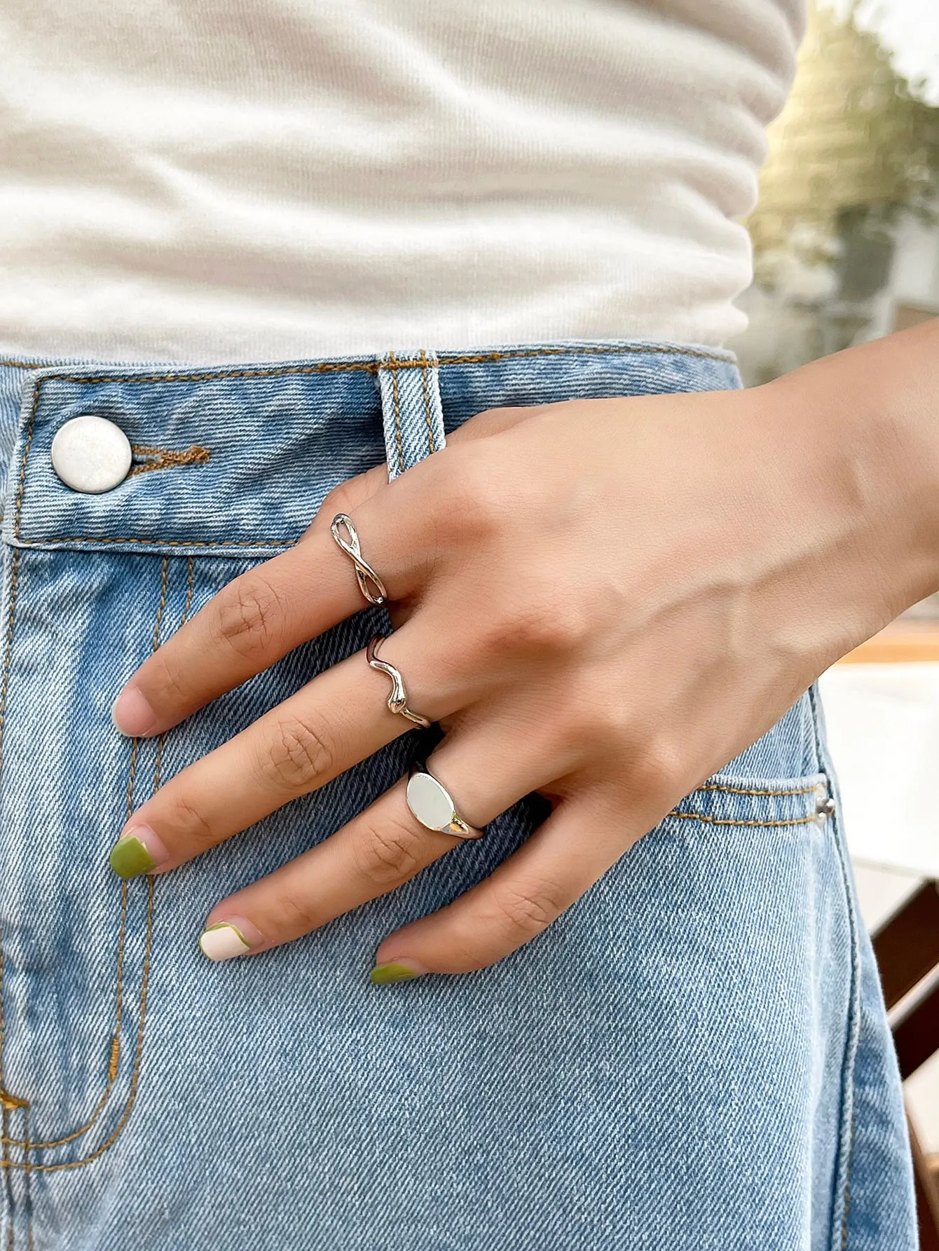 3pcs Minimalist Ring - Silver
