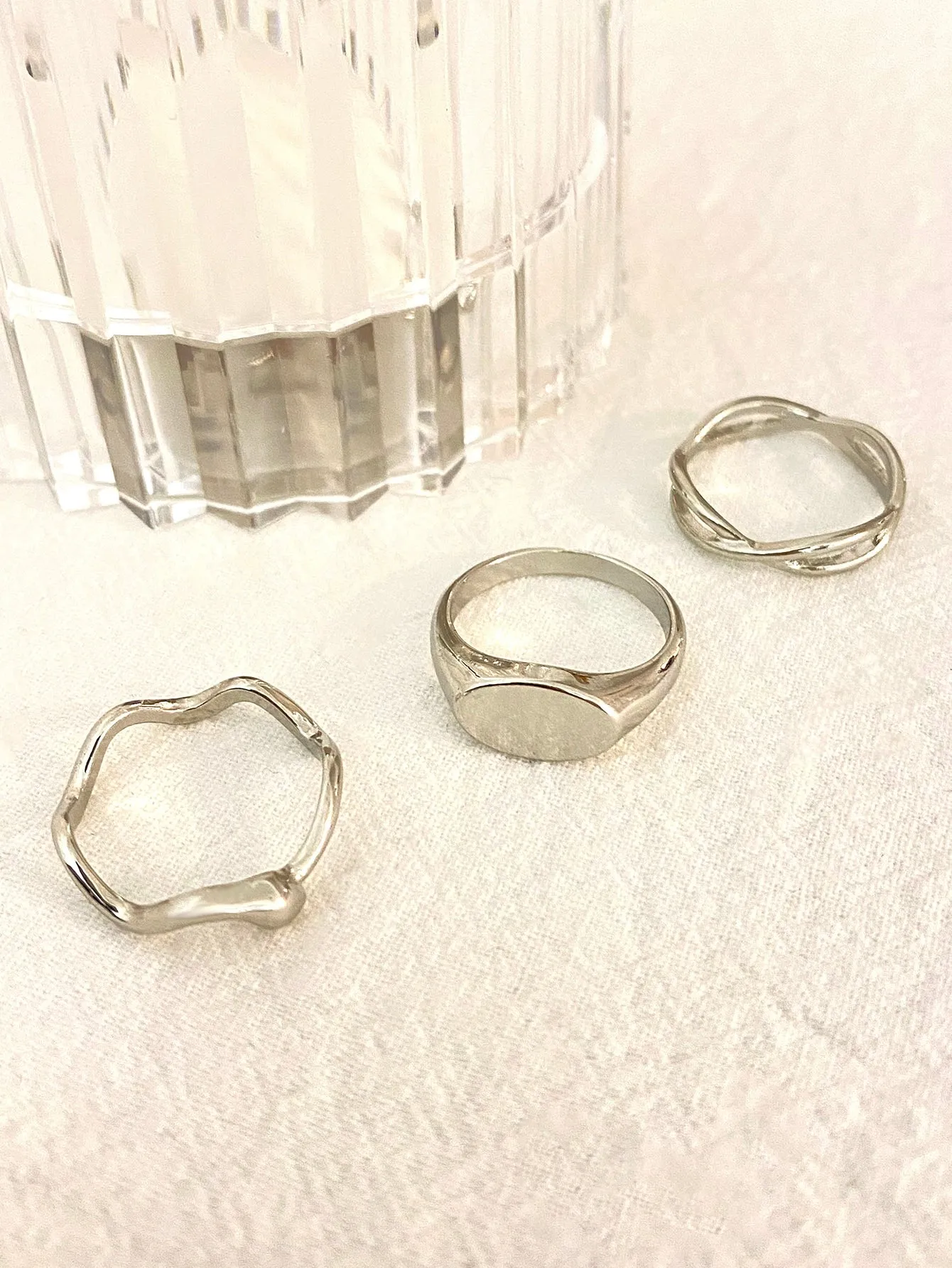 3pcs Minimalist Ring - Silver
