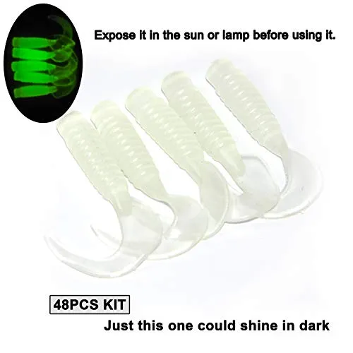 48 Piece Fishing Lures Bass Jigs Kit