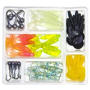 48 Piece Fishing Lures Bass Jigs Kit