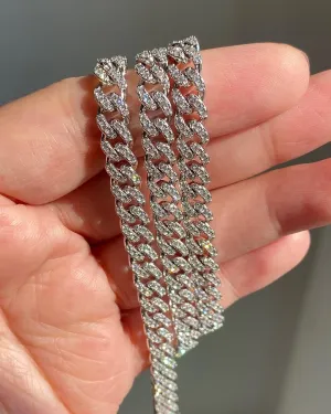 6mm Round Prong Miami Cuban Link Chain