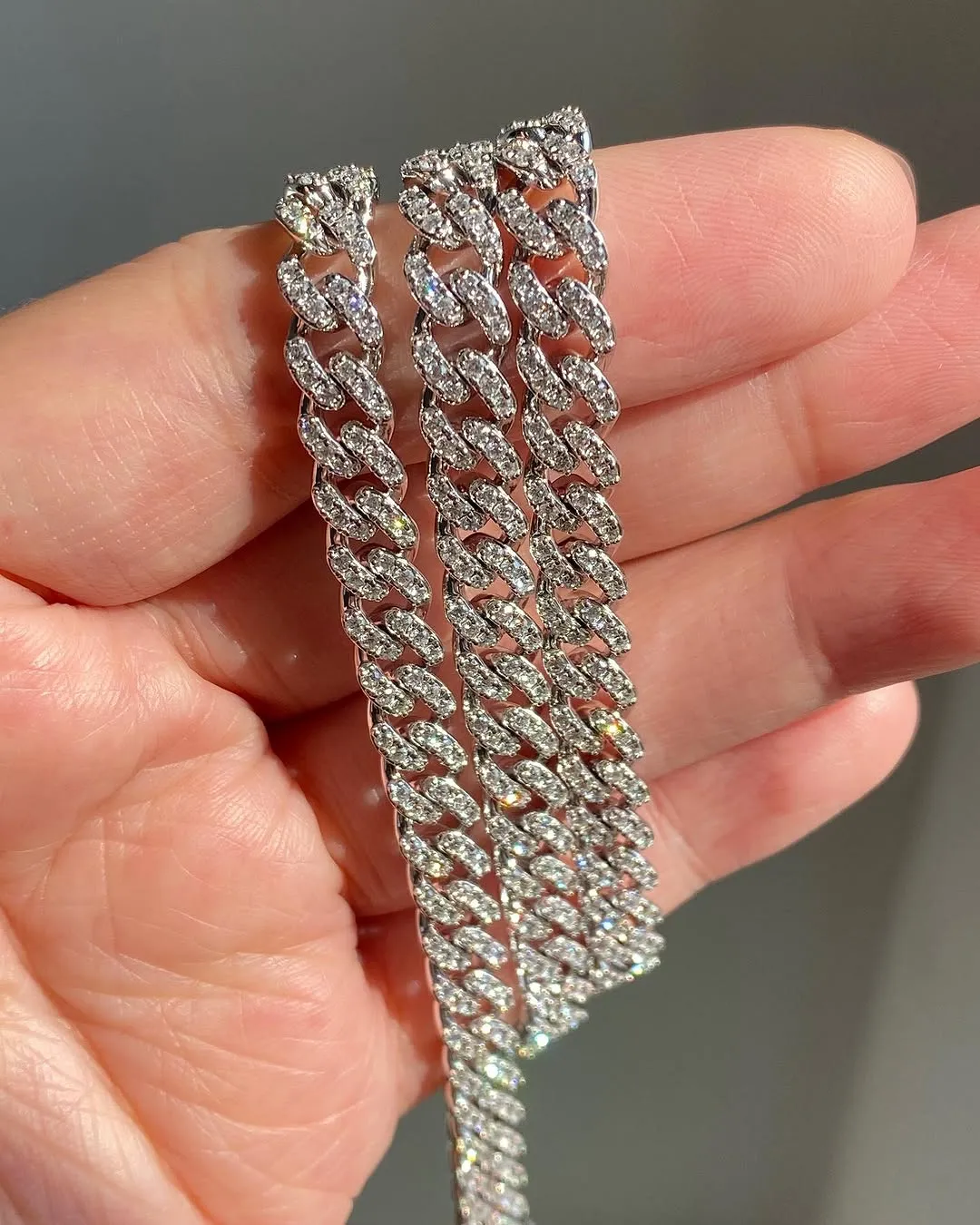6mm Round Prong Miami Cuban Link Chain