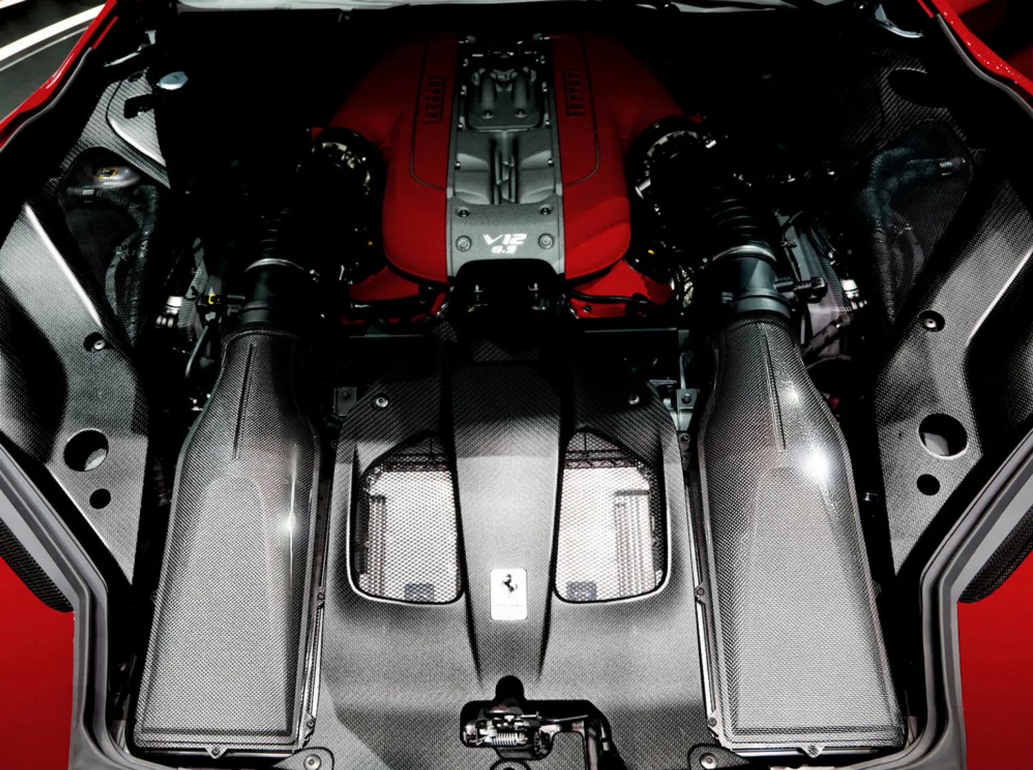 812 Superfast Carbon Fiber Engine Compartment Shields