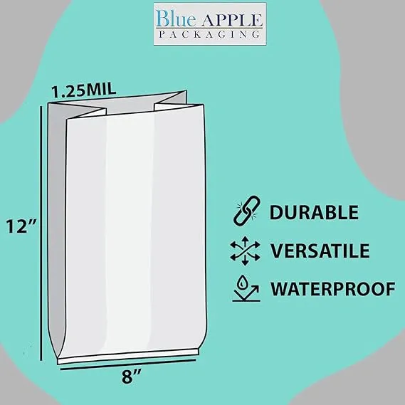 8X4X12 inches Gusset Bag/Ice Bucket Liner 1.25 mil