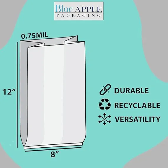 8X4X12 inches Gusset Bags/Ice Bucket Liner 0.75 mil TUF-R® Std Linear