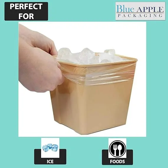 8X4X12 inches Gusset Bags/Ice Bucket Liner 0.75 mil TUF-R® Std Linear