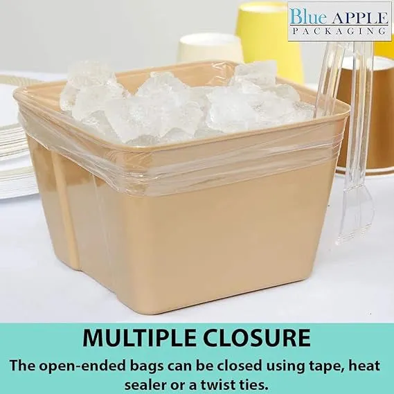 8X4X12 inches Gusset Bags/Ice Bucket Liner 0.75 mil TUF-R® Std Linear