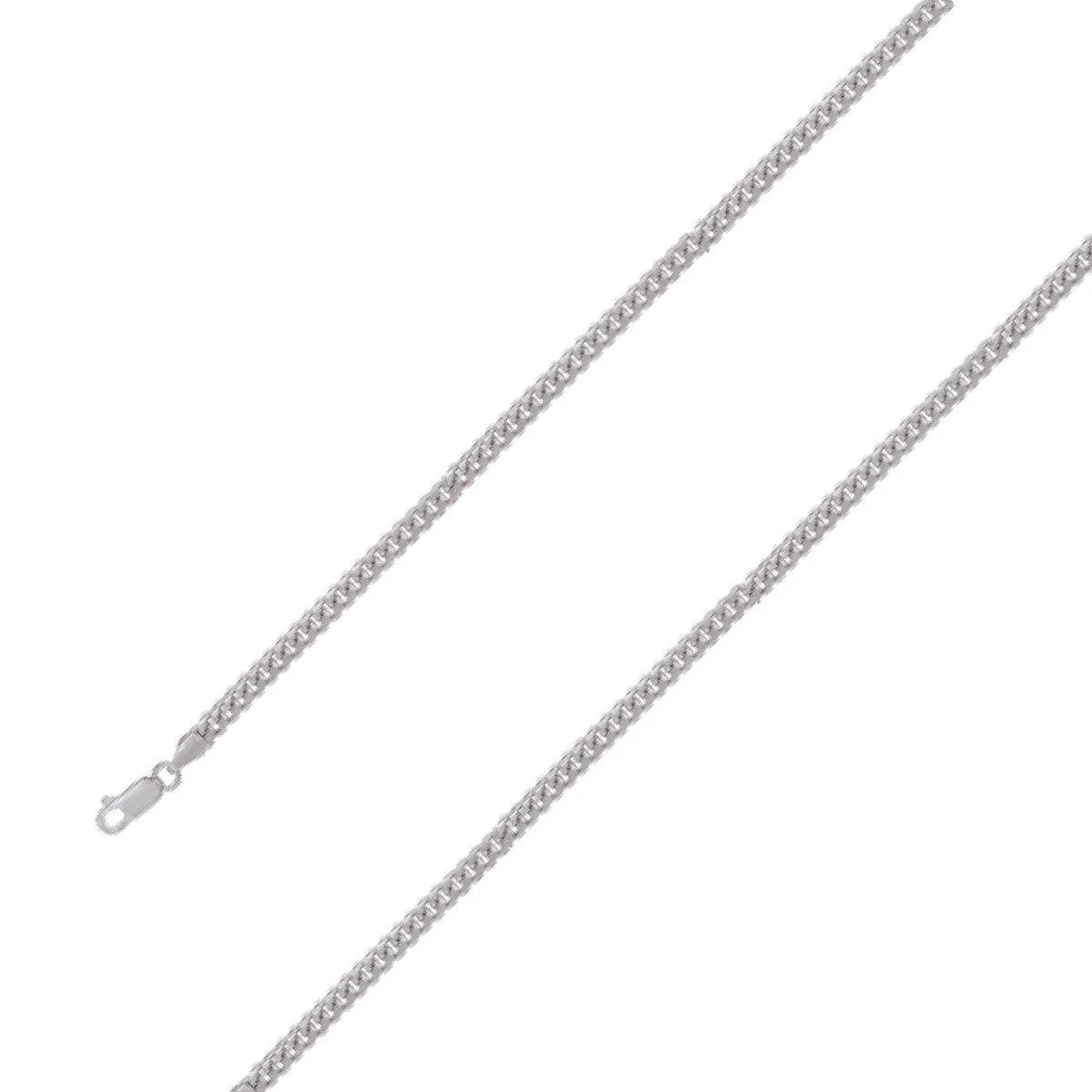 925 Sterling Silver 5mm Rhodium Plated Miami Cuban Chain Size- 7"