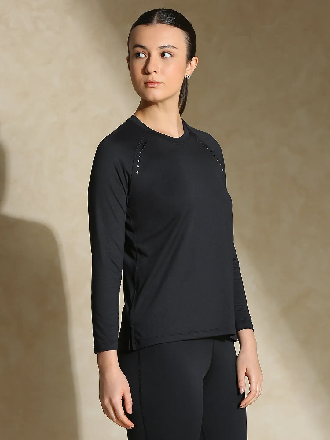 Aero TraqDry Long Sleeve Tee Black