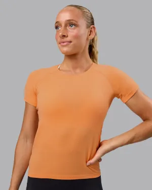 AeroFLX  Seamless Tee - Cantaloupe/Cantaloupe