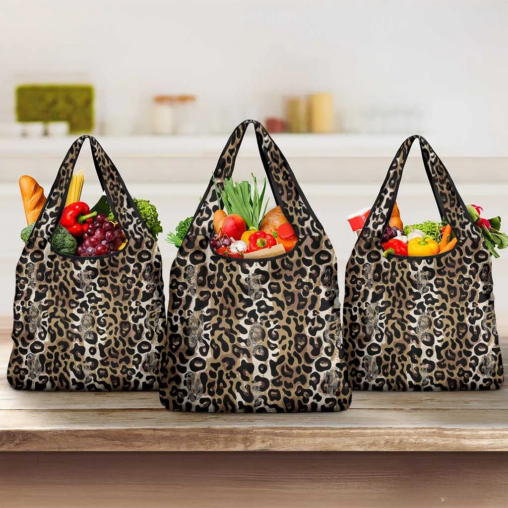 African Leopard Skin Pattern Grocery Bag LT15