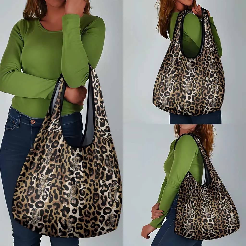 African Leopard Skin Pattern Grocery Bag LT15