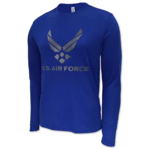 Air Force Longsleeve Performance T (Royal)
