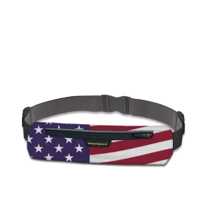 Amphipod AirFlow MicroStretch Plus Luxe Expandable Storage Belt in Unite(d) American Flag