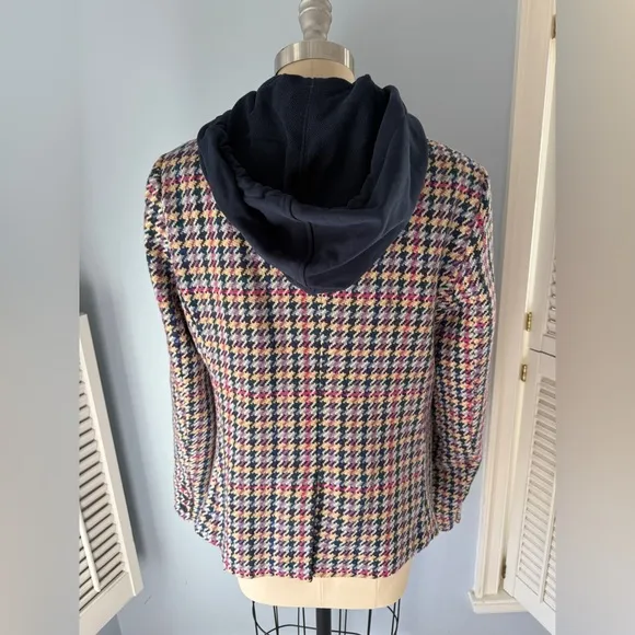 Anthropologie Herringbone Tweed Dickie Blazer