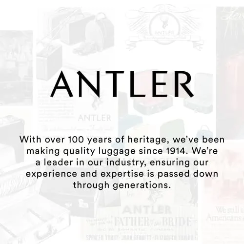 ANTLER - Large Suitcase - Brixham Luggage - Size Large Navy - 88L, Super Lightweight Suitcase - Carry On Suitcase for Travel & Holidays with 4 Wheels - Expandable Zip & Pockets - TSA Approved Locks
