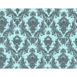 Aqua Grey DA022 Damsel Self-Adhesive Wallpaper