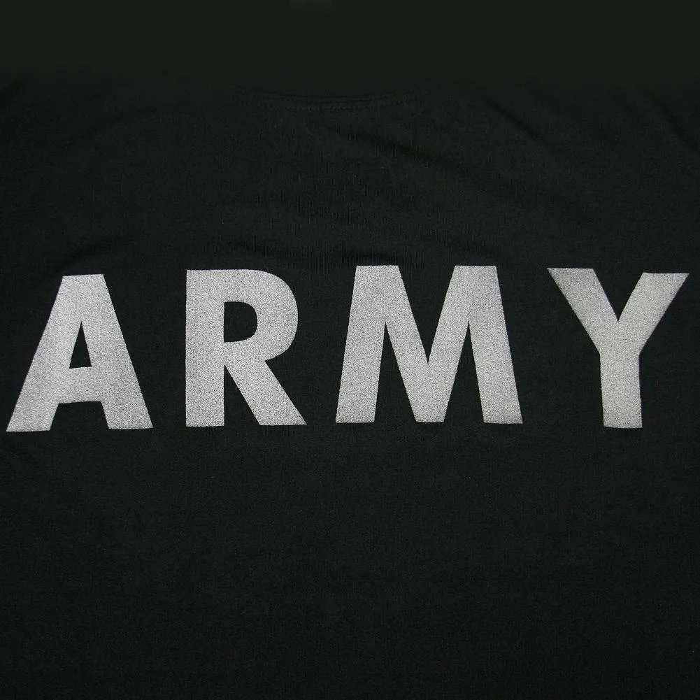 Army Long Sleeve Performance T (Black)