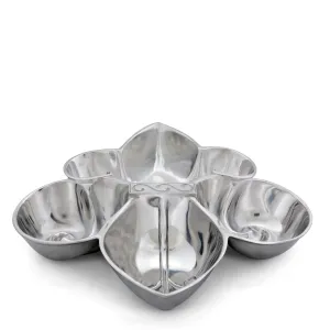 Arthur Court Fleur De Lis Serving Bowl 4 Compartment