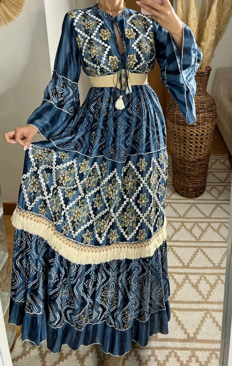 Aura Boho Chic Maxi Dress