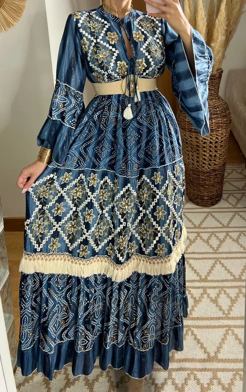 Aura Boho Chic Maxi Dress