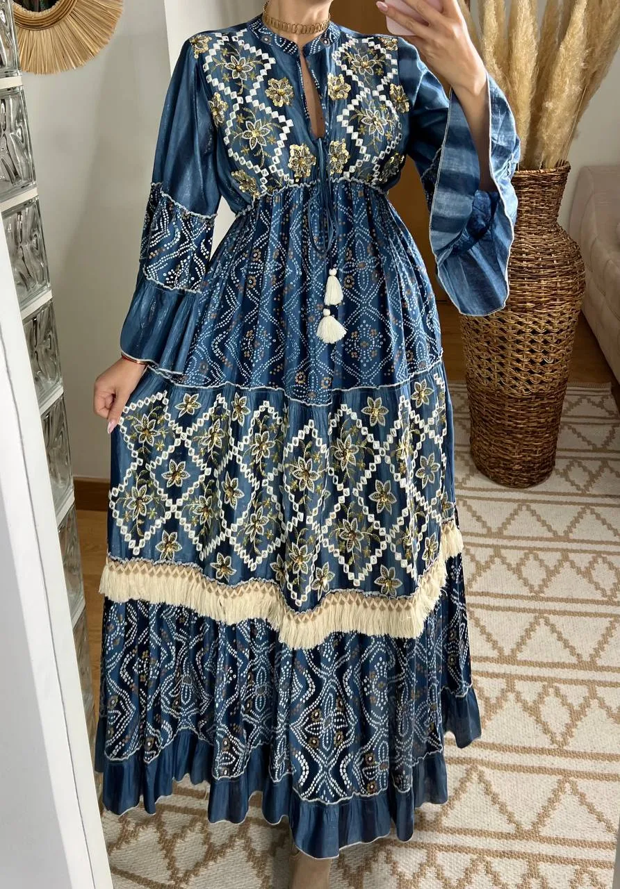 Aura Boho Chic Maxi Dress