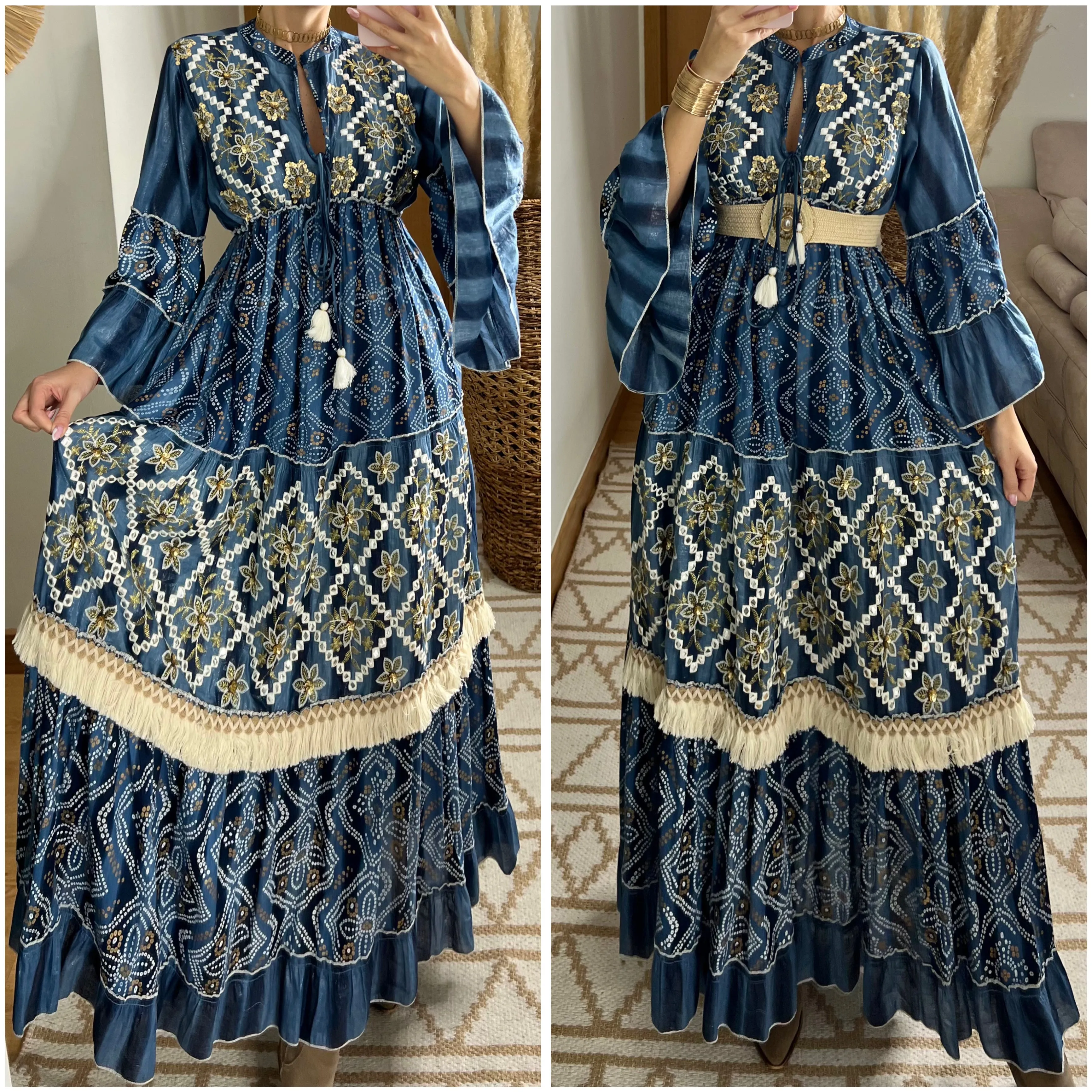 Aura Boho Chic Maxi Dress