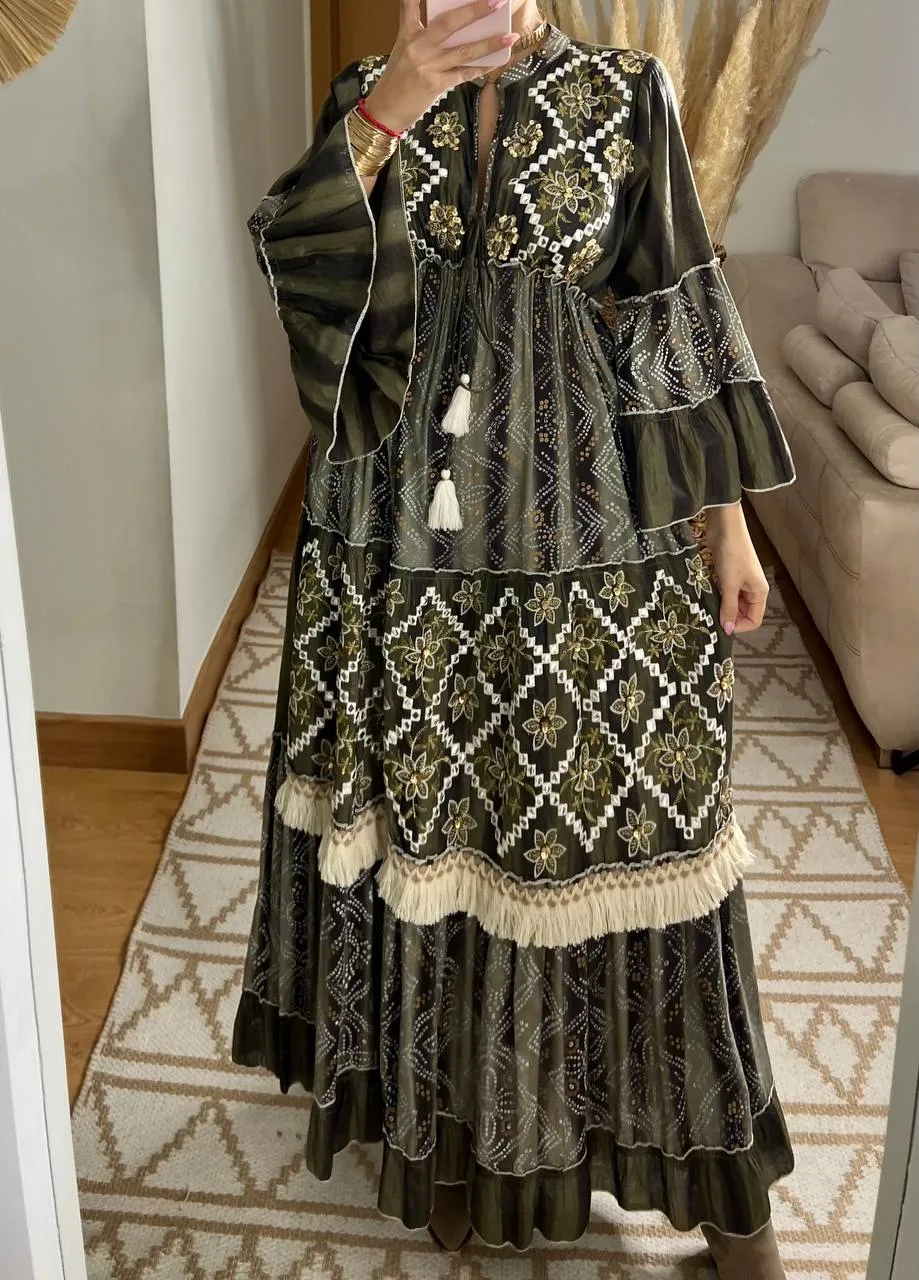 Aura Boho Chic Maxi Dress
