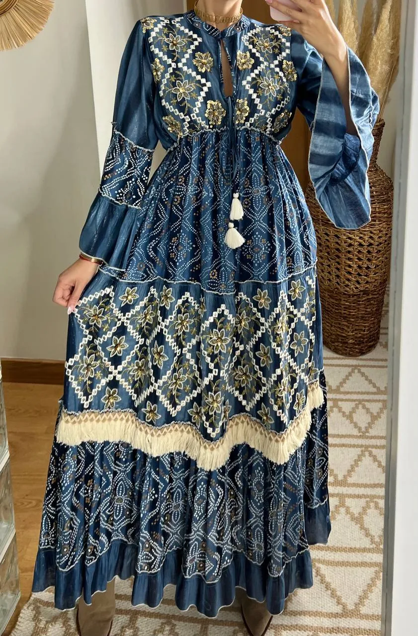 Aura Boho Chic Maxi Dress