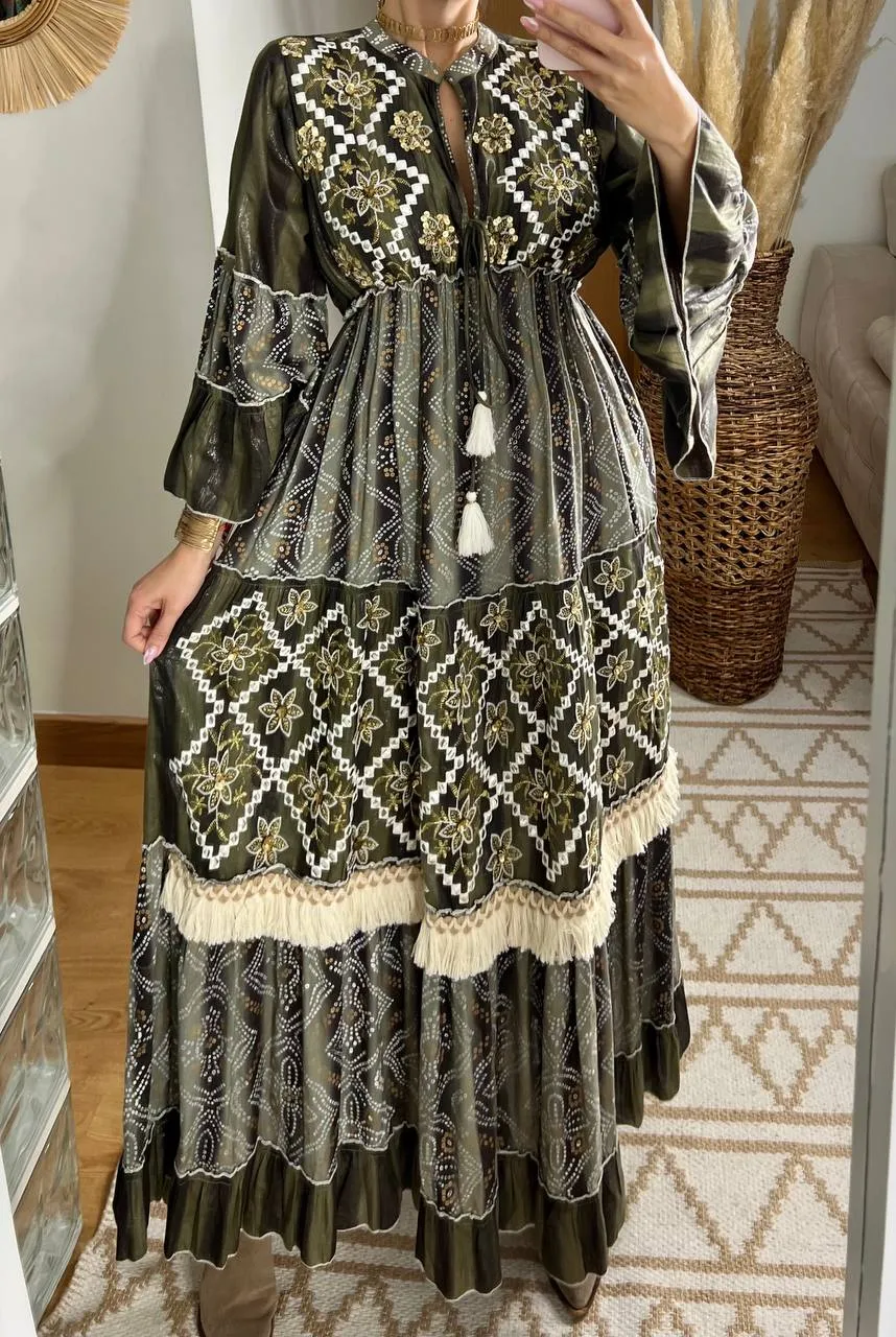 Aura Boho Chic Maxi Dress