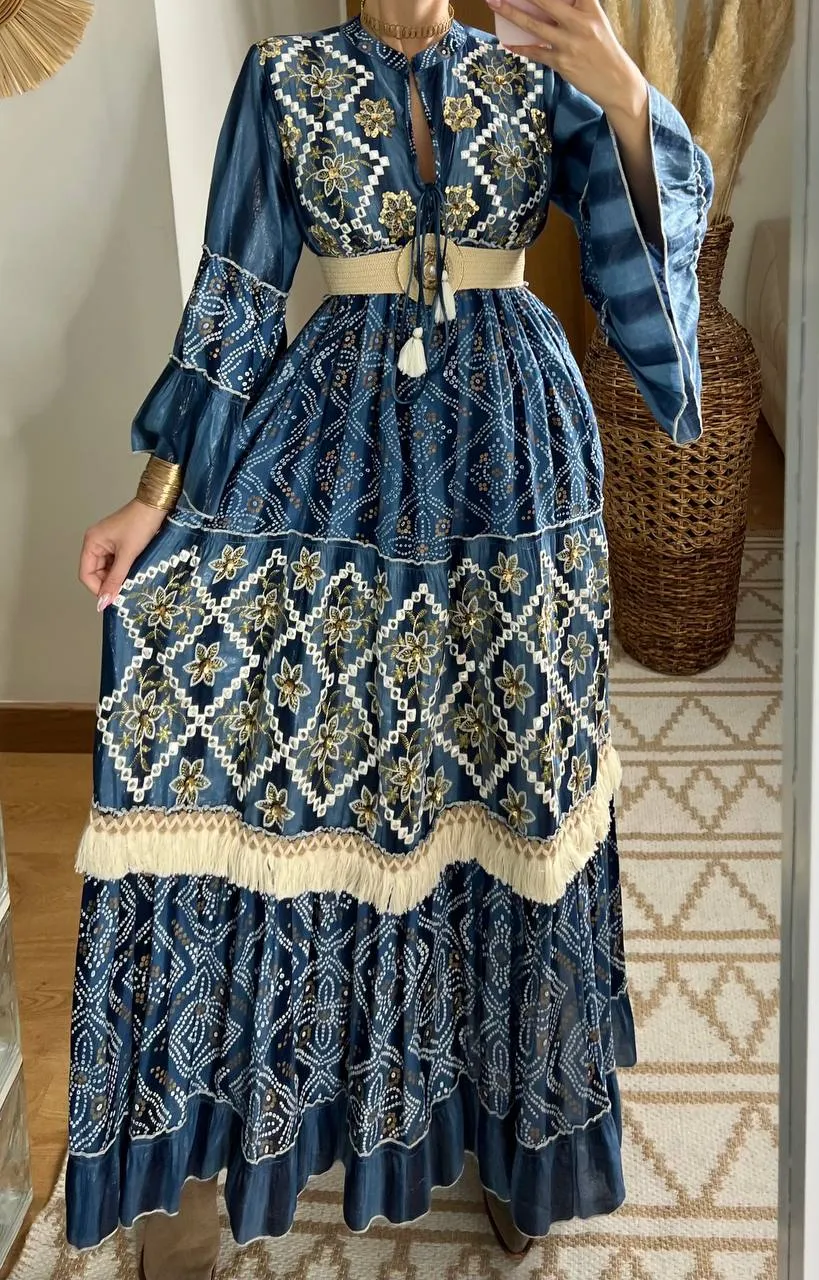 Aura Boho Chic Maxi Dress