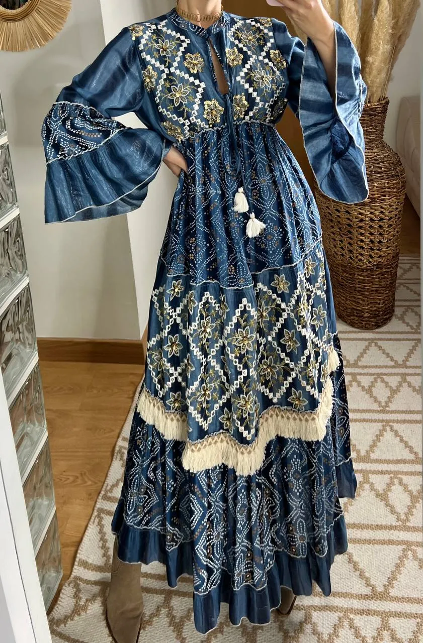 Aura Boho Chic Maxi Dress
