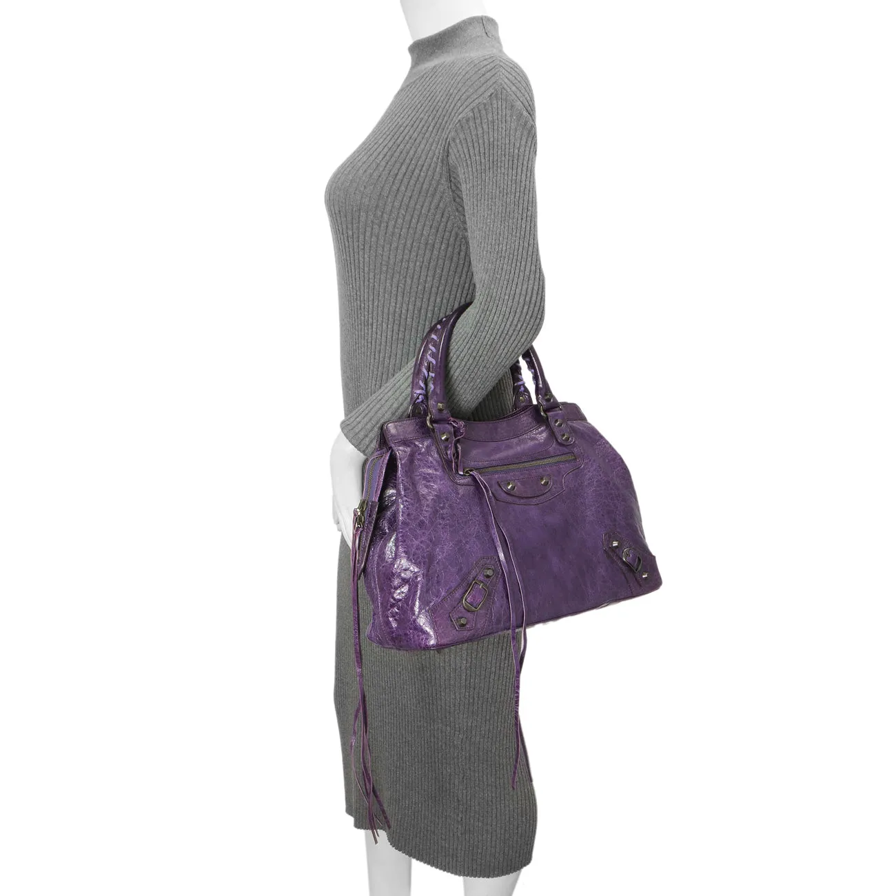 Balenciaga Violet Chevre Step