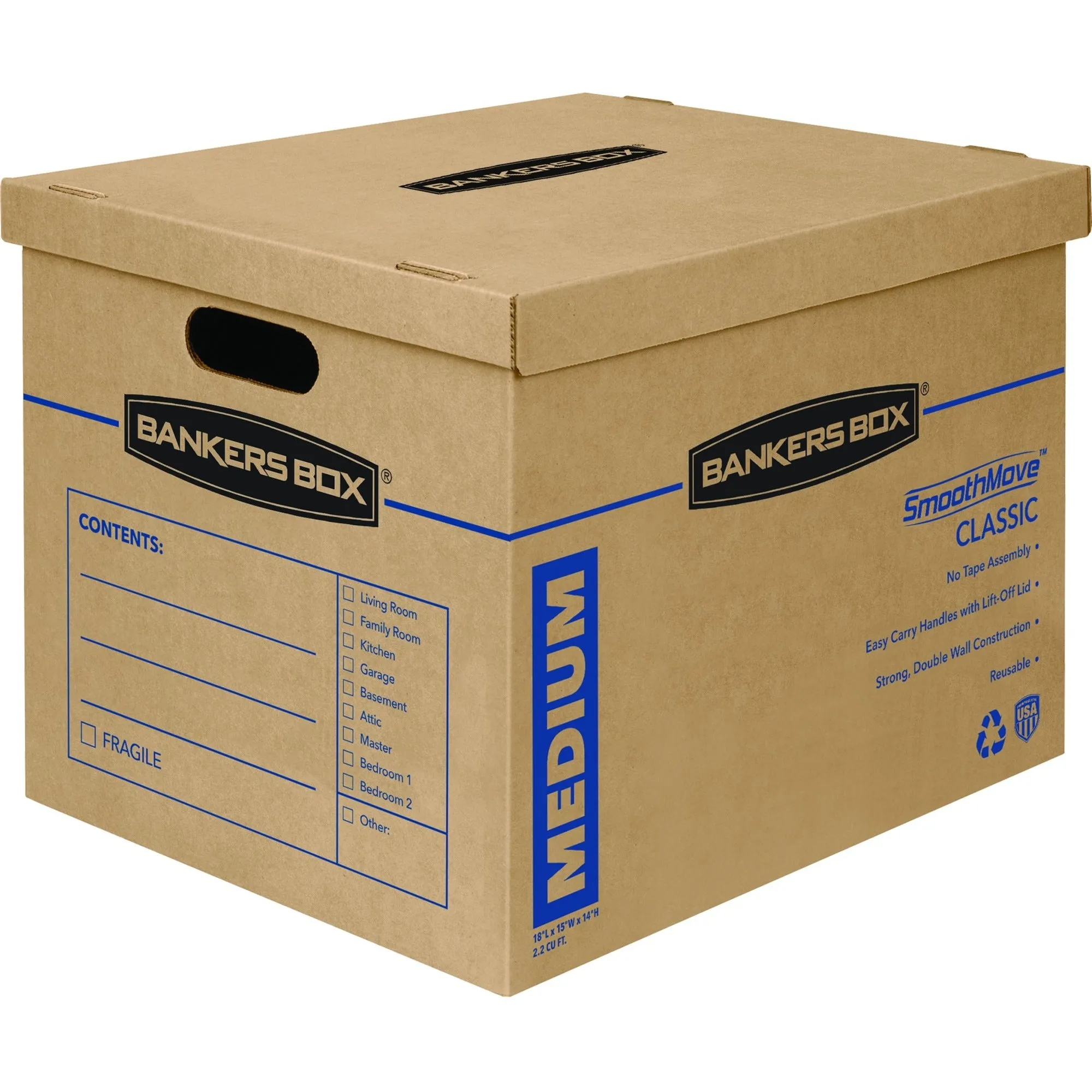 Bankers Box SmoothMove™ Classic Moving Boxes, Medium