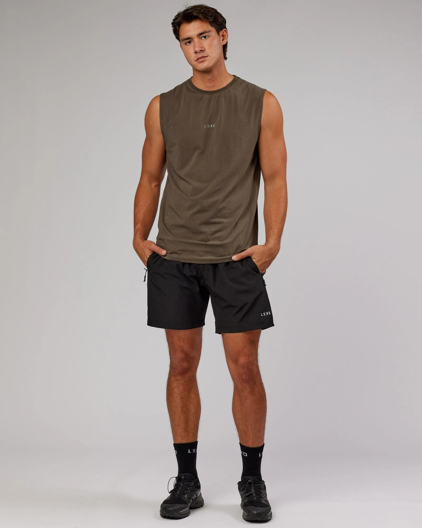 Base FLXCotton Tank - Army Green