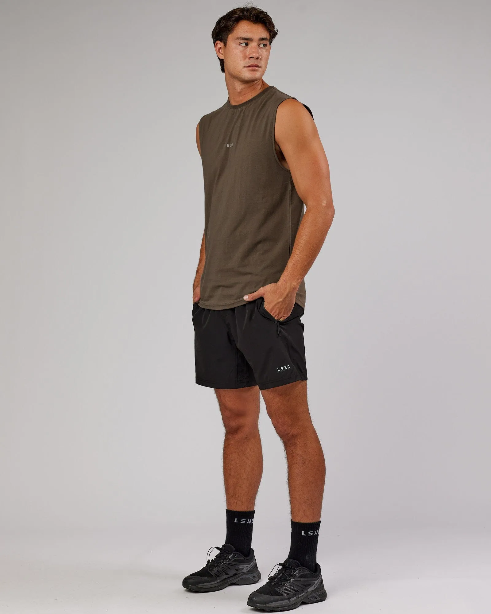 Base FLXCotton Tank - Army Green