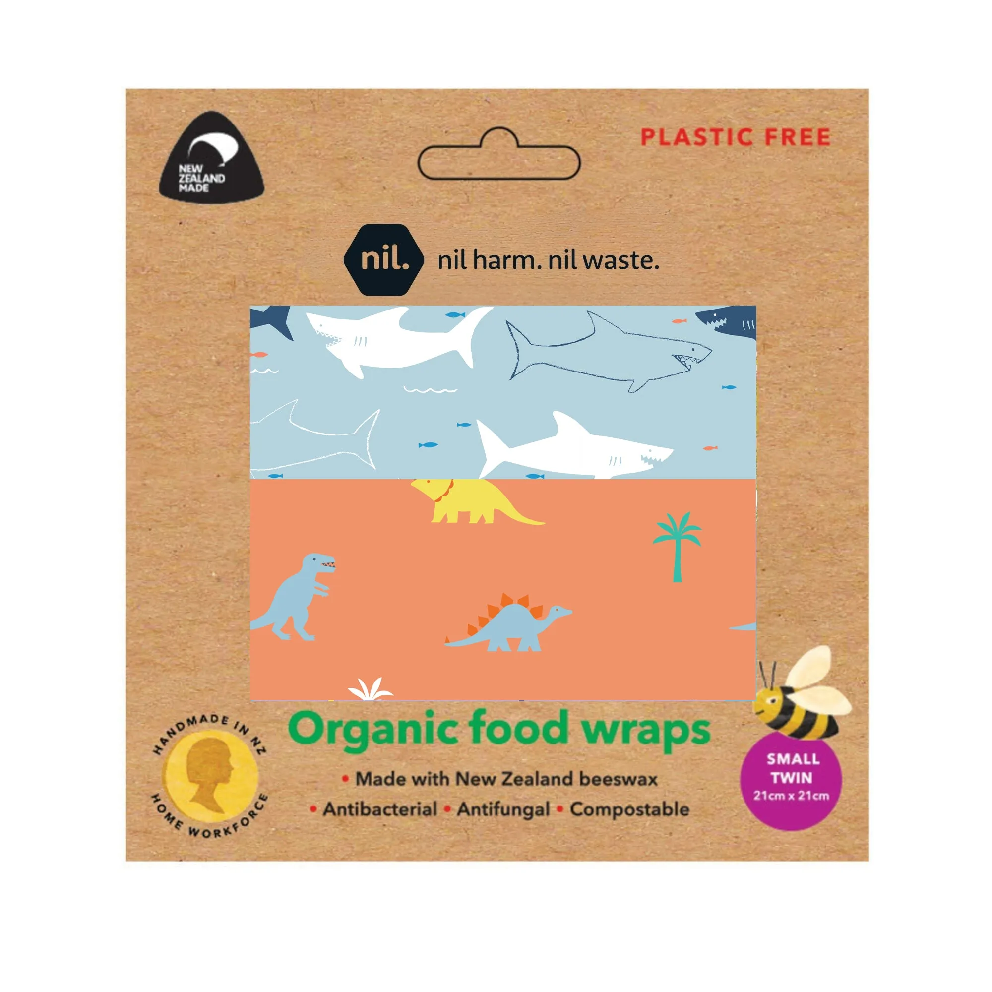 beeswax food wraps (child designs)