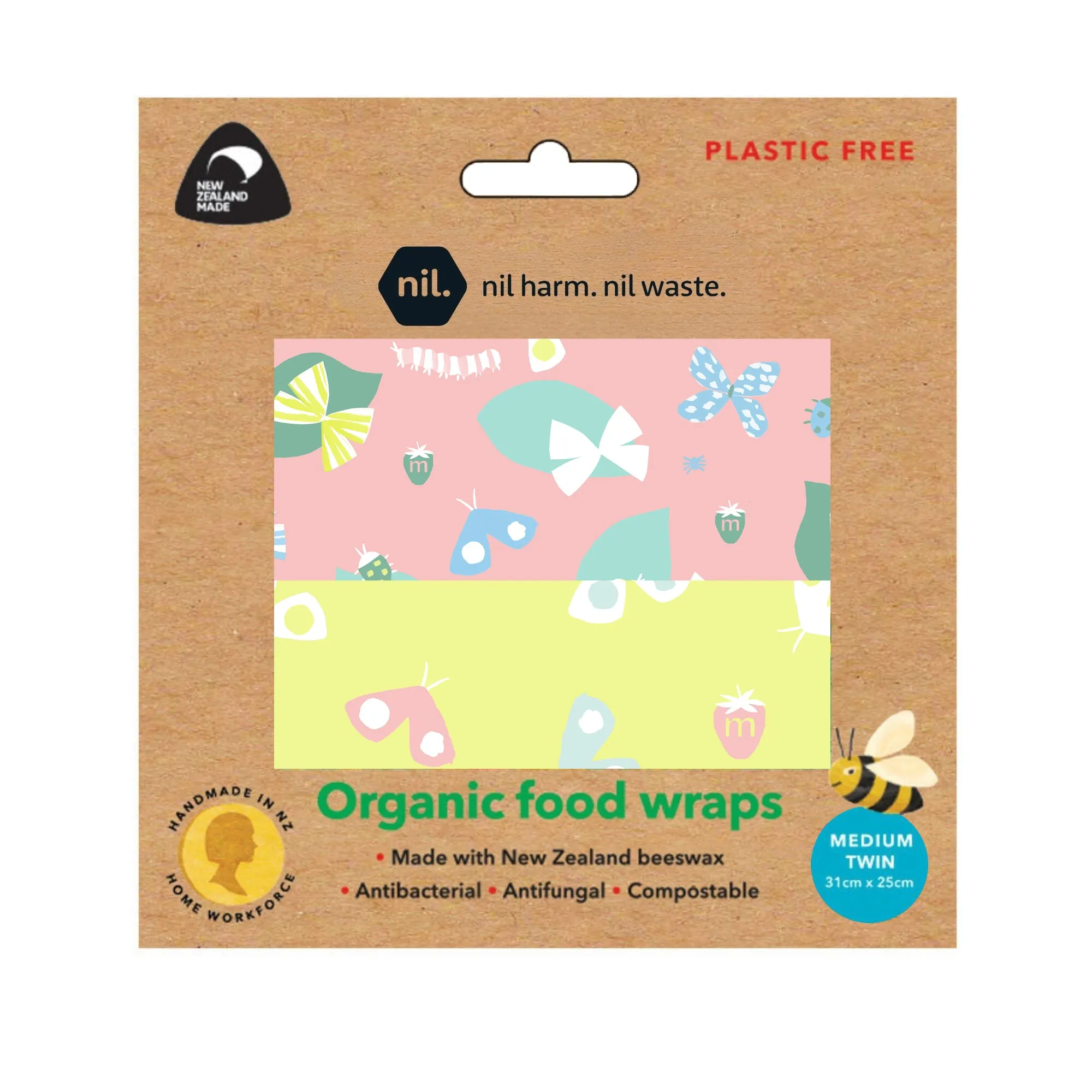 beeswax food wraps (child designs)