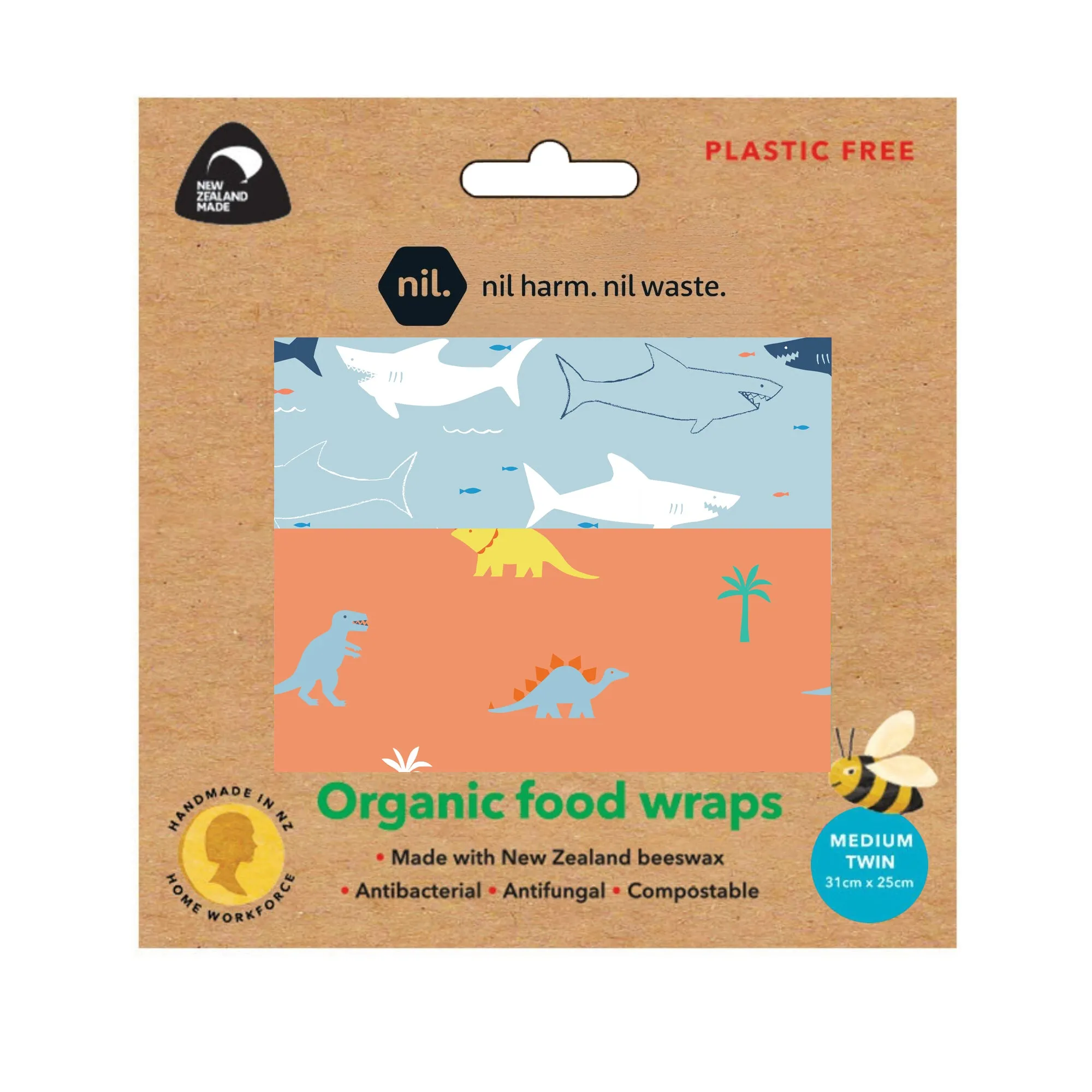 beeswax food wraps (child designs)