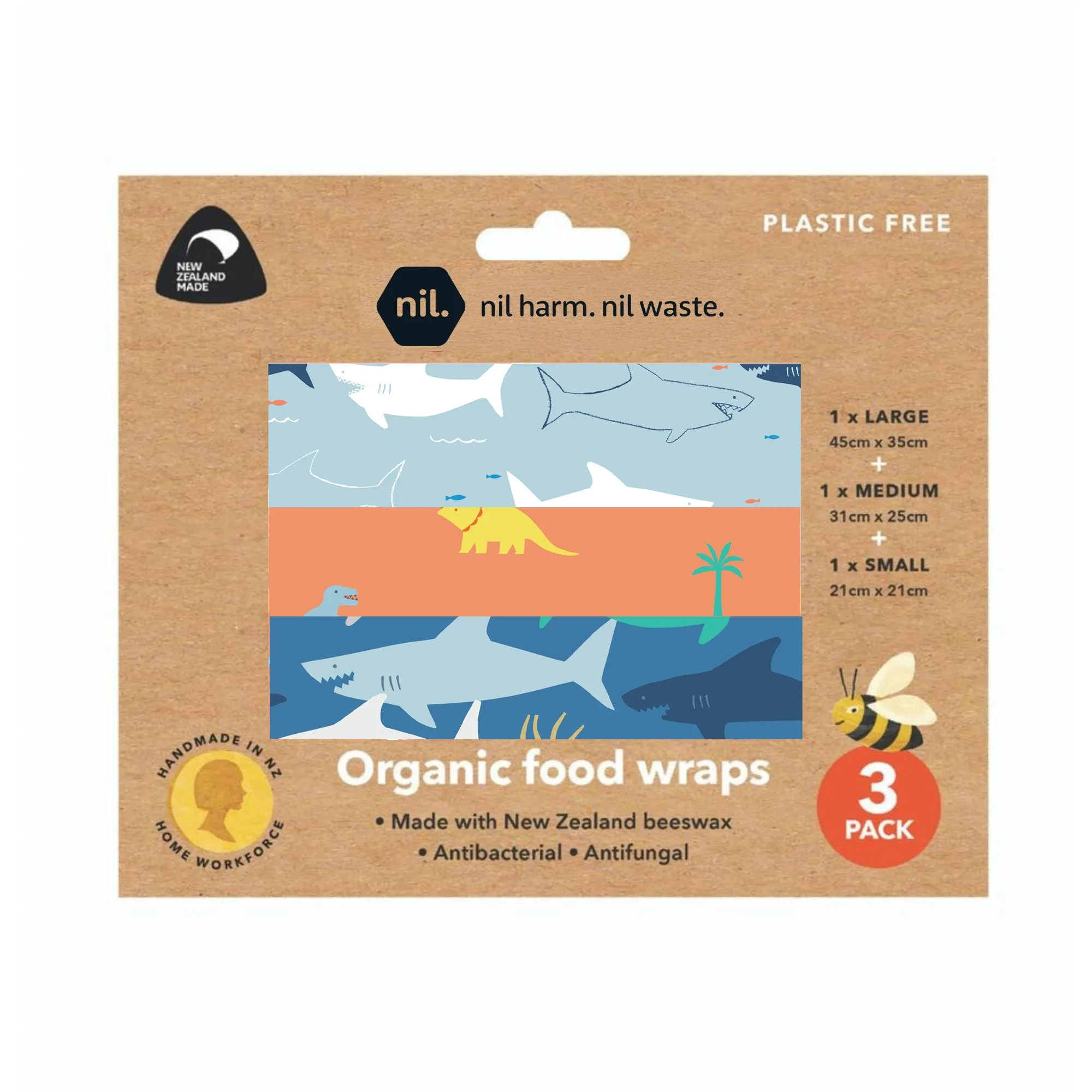 beeswax food wraps (child designs)