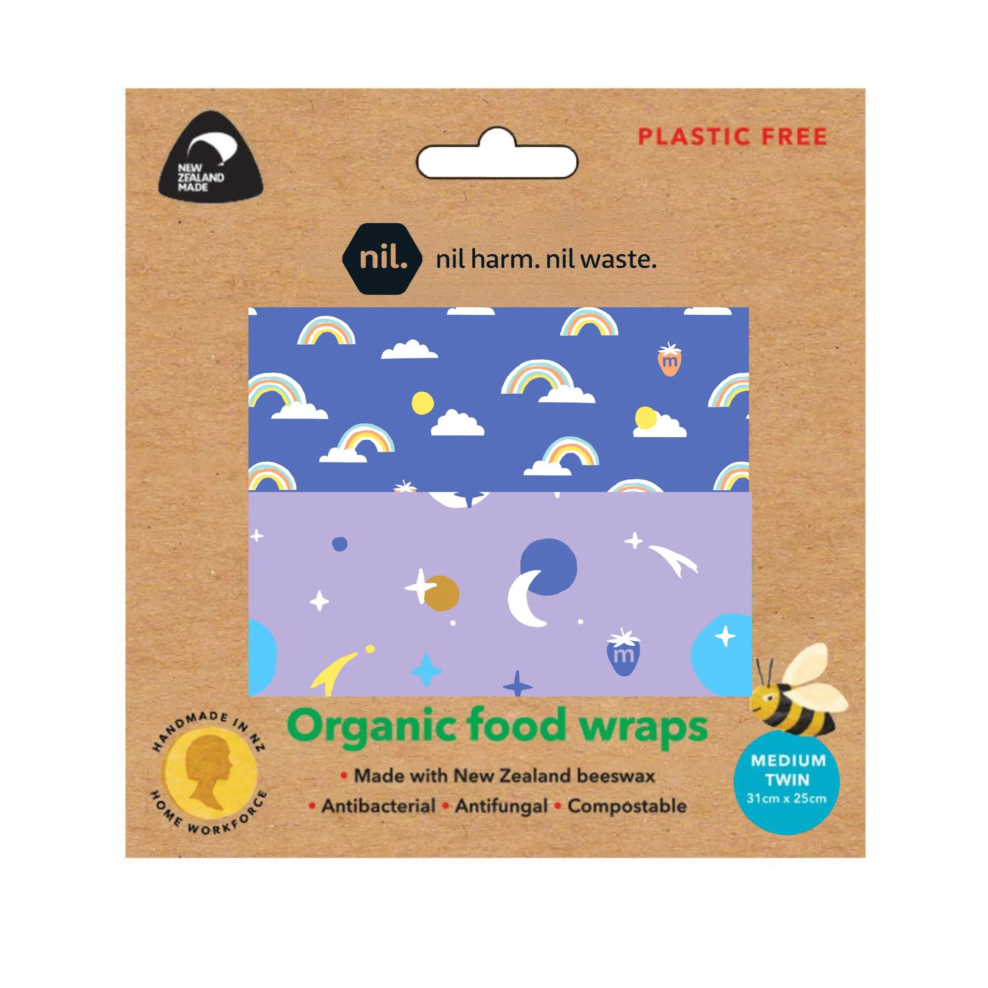beeswax food wraps (child designs)